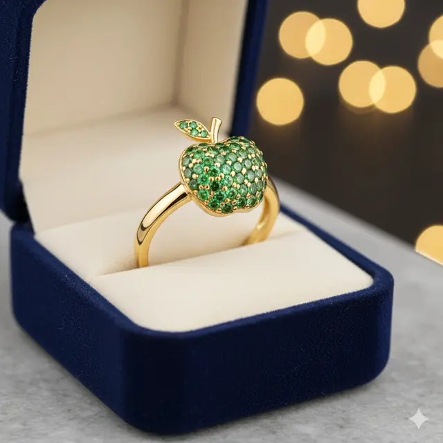 7 Model Cincin Emas Apel yang Manis dan Elegan, Simbol Cinta Sekaligus Gaya Modern
