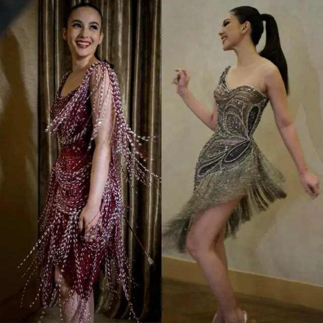 Adu Gaya Mini Dress After Party Pernikahan Chelsea Islan dan Jessica Mila, credit @hiantjen
