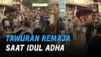 Video tawuran antar remaja saat hari raya Idul Adha terjadi di Kawasan Pasar Rumput, Pasar Manggis, Jakarta Selatan.