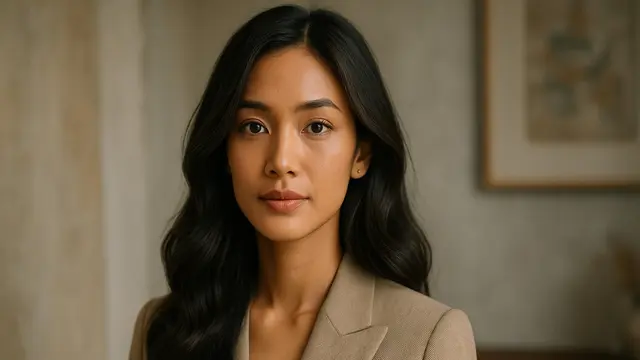 Model Rambut untuk Wajah dengan Dagu Runcing