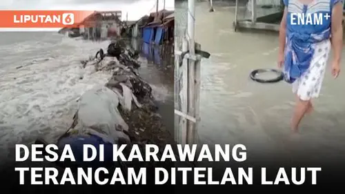 Desa Cemarajaya di Karawang Terancam Tenggelam karena Dampak Perubahan Iklim