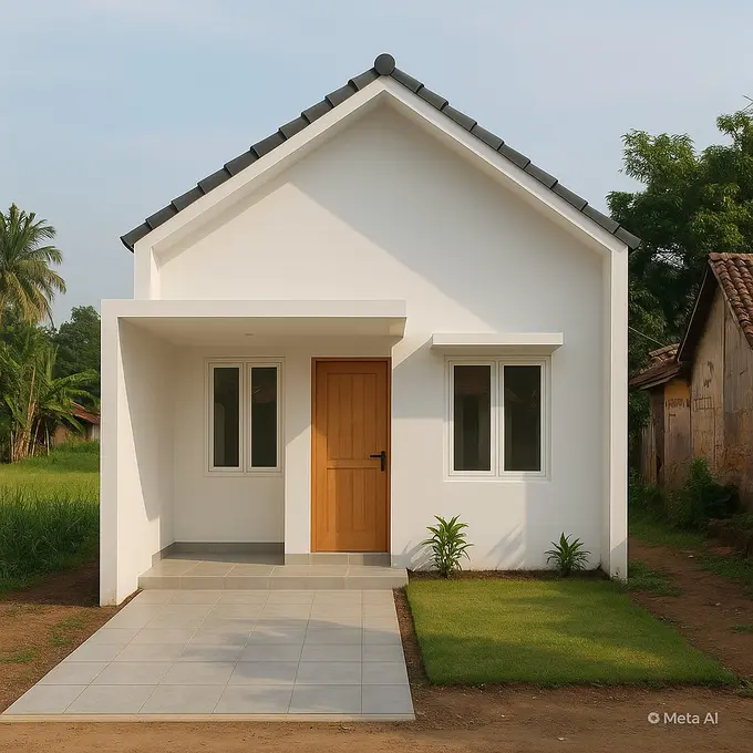 Rumah Minimalis di Kampung Ukuran 6x15m