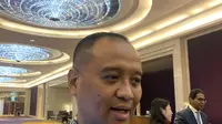 Deputi Bidang Pendanaan dan Investasi Otorita IKN, Agung Wicaksono, di Raffles Jakarta, Kamis (21/9/2023).(Tasha/Liputan6.com)
