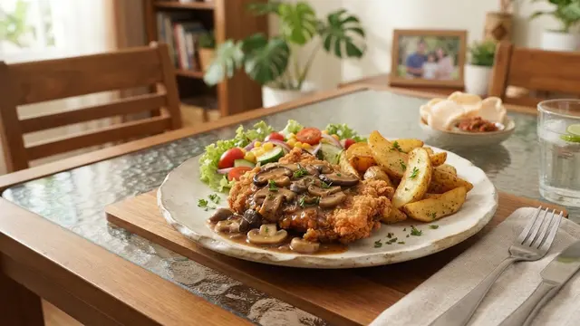 Resep Crispy Chicken Steak Saus Jamur