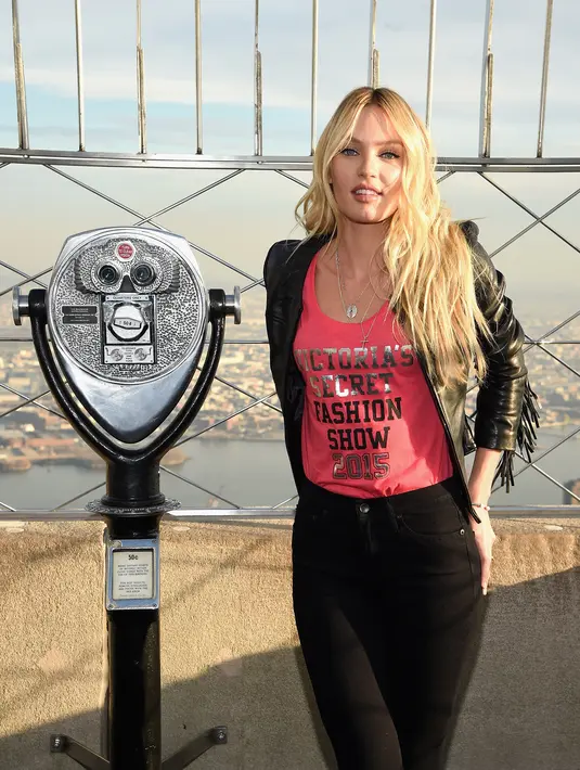 Candice adalah seorang angel pada ajang Victorias Secrets. (AFP/Bintang.com)