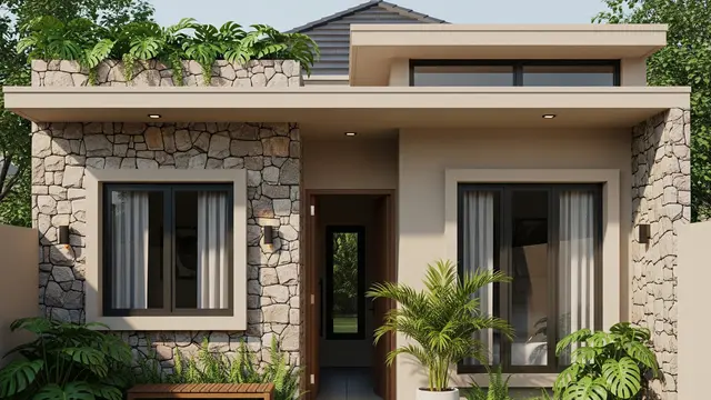 Model Fasad Rumah Kecil yang Lagi Tren (AI Generated)