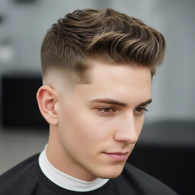 Model rambut pria pendek bergelombang (Image by Gemini AI)