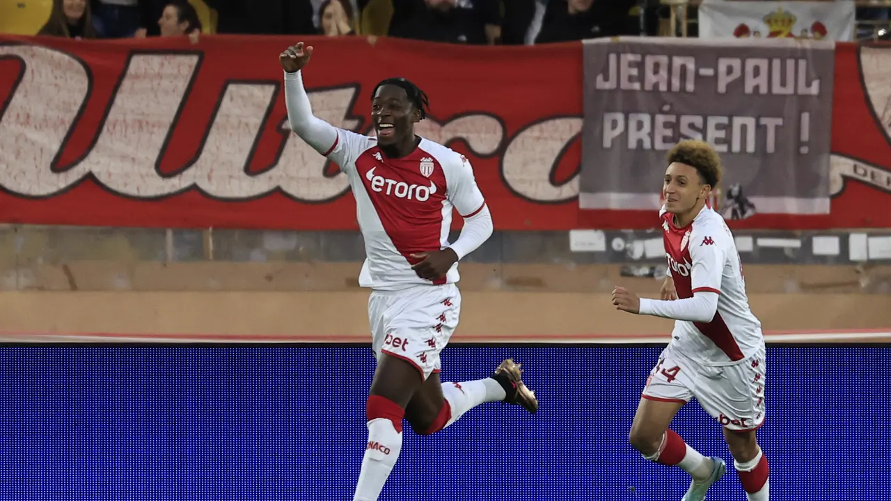 Axel Disasi saat membela AS Monaco