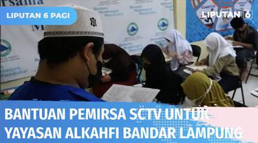 Yayasan Pundi Amal Peduli Kasih terus membagikan bantuan pemirsa melalui program SCTV Cinta Anak Yatim selama Bulan Ramadan. Kali ini bantuan diserahkan ke Yayasan Alkahfi Bandar Lampung yang menampung ratusan anak yatim.