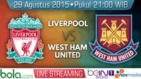 Susunan Pemain Liverpool vs West Ham United