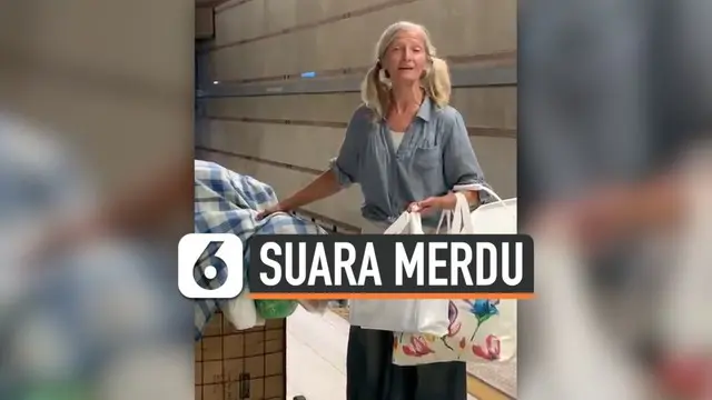 VIDEO: Viral, Suara Merdu Tuna Wisma Nyanyi di Stasiun Bawah Tanah