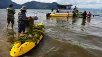 Lentera Pertiwi Sumatera mengumpulkan sejumlah kayaker Sumatera Utara (Sumut) untuk ikut berkontribusi terhadap bumi