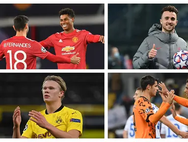 Setelah melewati separuh pertandingan di fase grup Liga Champions 2020/2021, tercatat ada 4 pemain tersubur yang menempati posisi teratas dengan 4 gol dalam daftar pencetak gol terbanyak. Berikut keempat pemain tersebut.