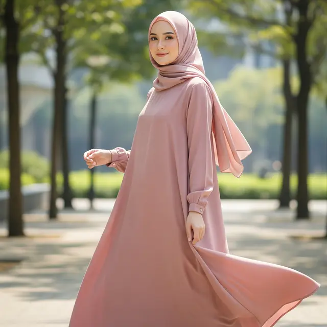 9 Model Gamis Malaysia Terbaru 2025, Tampil Anggun dan Nyaman