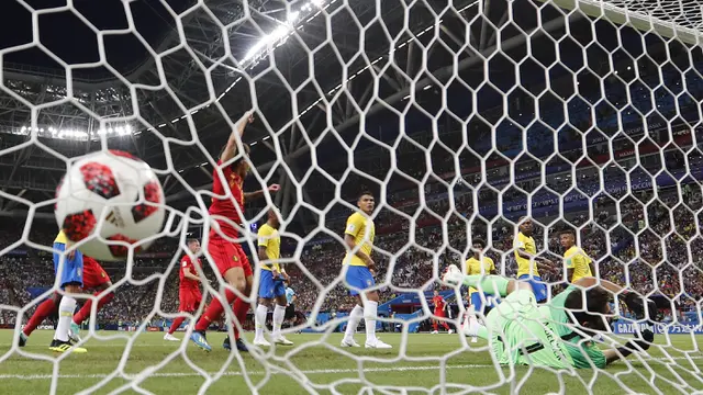 FOTO: Kalahkan Brasil, Belgia Tantang Prancis di Semifinal