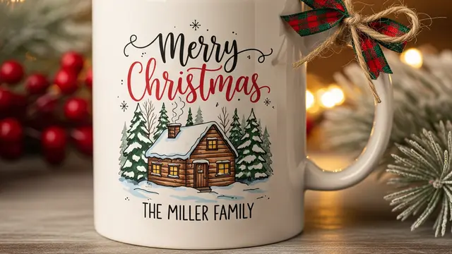 Hadiah Natal Mug Personalisasi Unik