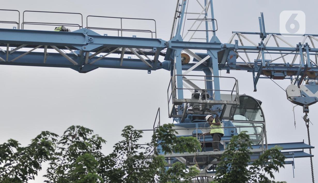 Aktivitas pekerja saat mengerjakan proyek revitalisasi Taman Ismail Marzuki (TIM), Jakarta, Selasa (26/11/2019). Proyek revitalisasi TIM yang menelan anggaran sebesar Rp 1,8 triliun tersebut menuai penolakan dari seniman lantaran akan dibangun hotel berbintang. (merdeka.com/Iqbal Nugroho)