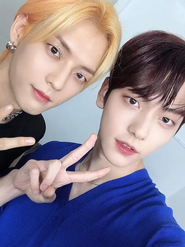 MinHyuk BTOB dan Soobin TXT