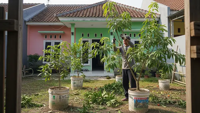 Cara Membuat Kebun Buah Pakai Ember di Rumah Tipe 36/Gemini AI