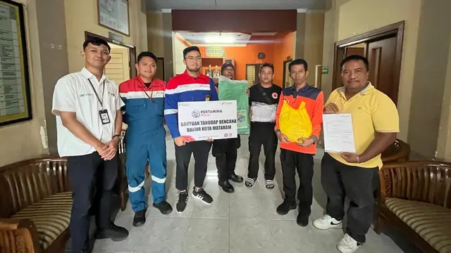 Tanggap Bencana, Pertamina Peduli Salurkan Bantuan untuk Korban Banjir di Mataram
