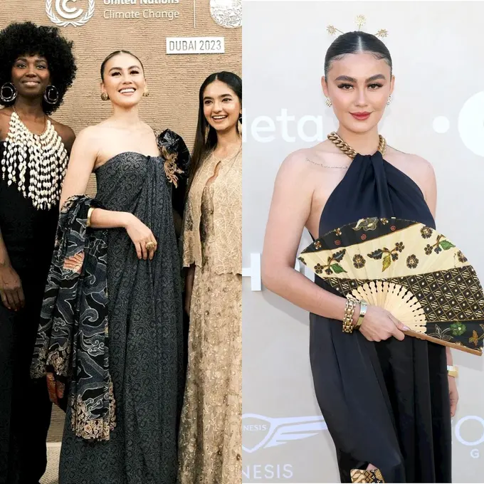 Karier Makin Mentereng, Penampilan Agnez Mo Bangga Kenakan Batik saat Hadiri Event Internasional