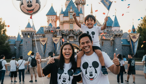 Prompt AI Foto Keluarga Liburan di Disneyland/Gemini AI