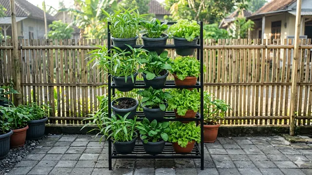 Ide Desain Edible Garden Minimalis di Halaman Sempit Tapi Hasil Panen Melimpah.