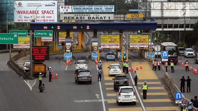 Ganjil Genap di Pintu Tol Bekasi Mulai Diberlakukan
