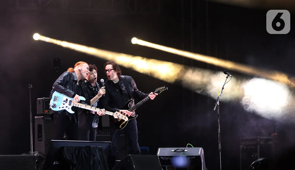 Kematian sang drummer, Pat Torpey, pada 2018 lalu disebut sebagai penyebab Mr. Big memutuskan berhenti manggung. (Liputan6.com/Johan Tallo)