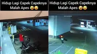 Momen wanita kena apes bertubi-tubu (Sumber: Twitter/luculucuaaan)