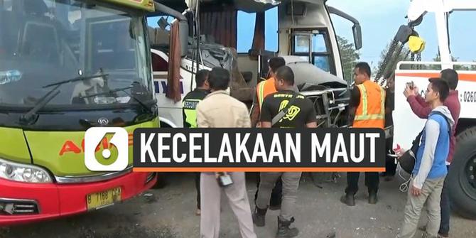 VIDEO: Kecelakaan Maut, Sopir Bus Sinar Jaya Jadi Tersangka