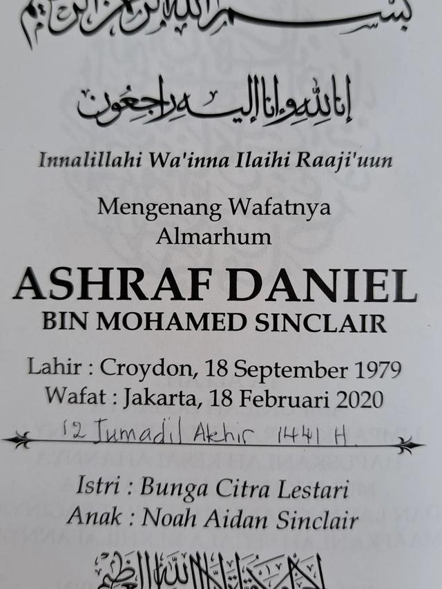 Unggahan Ibunda Ashraf Sinclair. (Foto: Dok. Instagram @dida_sinclair)