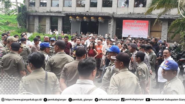 PARQ Ubud yang Disebut Sebagai Kampung Rusia di Bali Akhirnya Ditutup Pemkab Gianyar.  foto: Twitter (X) @PemkabGianyar