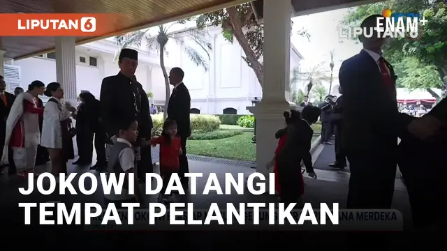 Bareng Cucunya, Jokowi Berangkat ke Gedung MPR/DPR