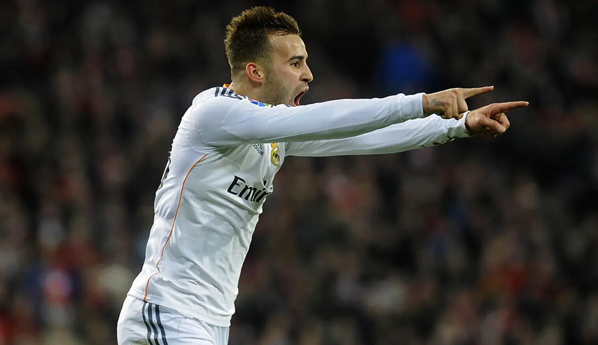 9. Jese, striker asal Spanyol ini sudah tampil 18 kali pada musim ini namun baru mencetak tiga gol. (AFP/Ander Gillenea) 