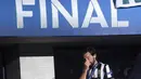 Gelandang andalan ini  juga sempat membela Juventus pada 2011 hingga 2015. Pirlo tampil sebanyak 164 kali dan sukses menyumbangkan 19 gol dan 38 assist di semua kompetisi yang dijalani. (AFP/Patrik Stollarz)