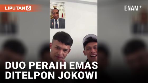 VIDEO: Jokowi Telpon Veddriq Leonardo dan Rizki Juniansyah