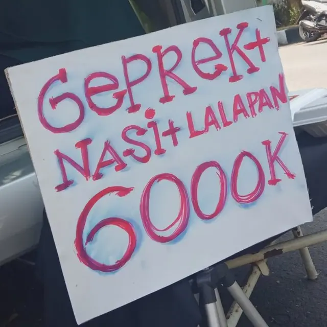 Heboh Ayam Geprek Pinggir Jalan Dijual Rp6 Juta, Ternyata…