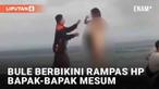 Sebuah insiden terekam di sebuah pantai Bali. Seorang bule wanita berbikini merampas HP milik bapak-bapak. Menurut narasi yang beredar, bapak-bapak tersebut merekam tanpa izin sang bule wanita berbikini.