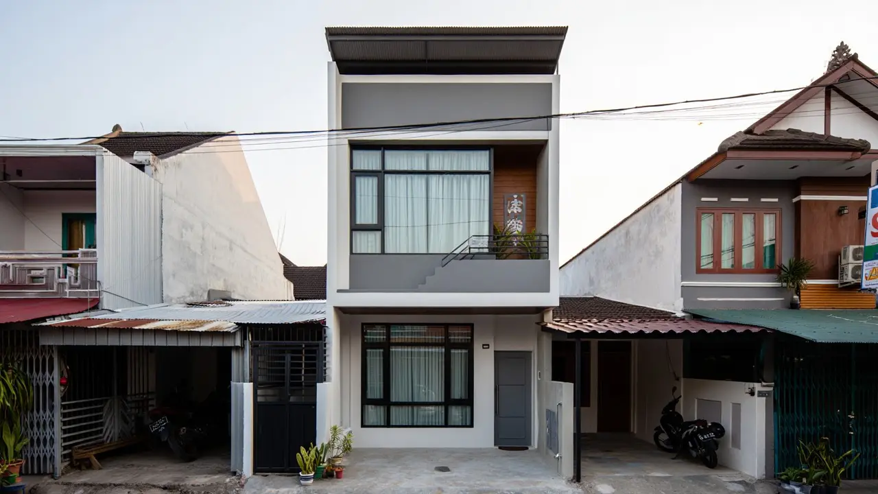 Rumah Minimalis 2 Lantai (Foto: Gemini AI)