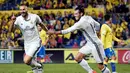 Real Madrid ditahan Las Palmas, 2-2, dalam lanjutan La Liga di Gran Canaria, Las Palmas, Minggu (25/9/2016) dini hari WIB. (AFP/Desiree Martin)
