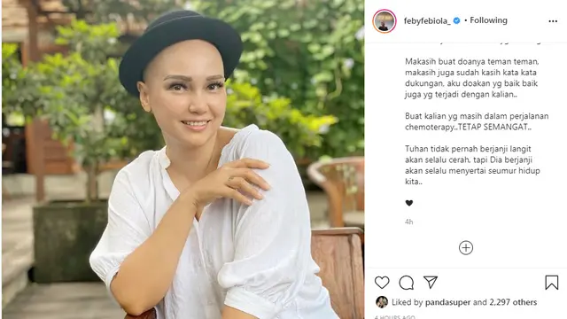 Feby Febiola sembuh dari kanker ovarium