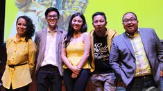 Sejumlah selebriti hadir dalam acara bertema social media di Energy Building, SCBD, Jakarta Selatan, Selasa (18/11/2014). (Liputan6.com/Gilar Dhani)