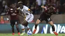 Tammy Abraham yang baru diboyong oleh Jose Mourinho dari Chelsea menjalani pekan pertama dan kedua yang gemilang bersama AS Roma. Pada pekan pertama dirinya menyumbang dua assist dan pada pekan kedua gol debutnya membawa AS Roma berada dipapan atas Liga Italia. (Foto: AP/LaPresse/Alessandro Garofal)