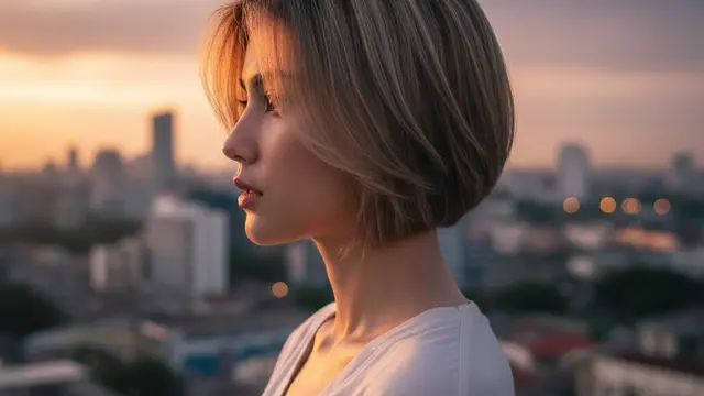 Rambut Pendek Wanita Kurus