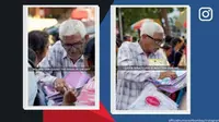 Kakek berusia 74 tahun asal Mumbai Menolak untuk pensiun (Tangkapan layar dari website indianexpress.com)
