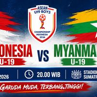 Jadwal Siaran Langsung Piala AFF U-19 2026 di SCTV, Indosiar, dan Vidio: Hari Ini Timnas Indonesia U-19 Vs Myanmar U-19