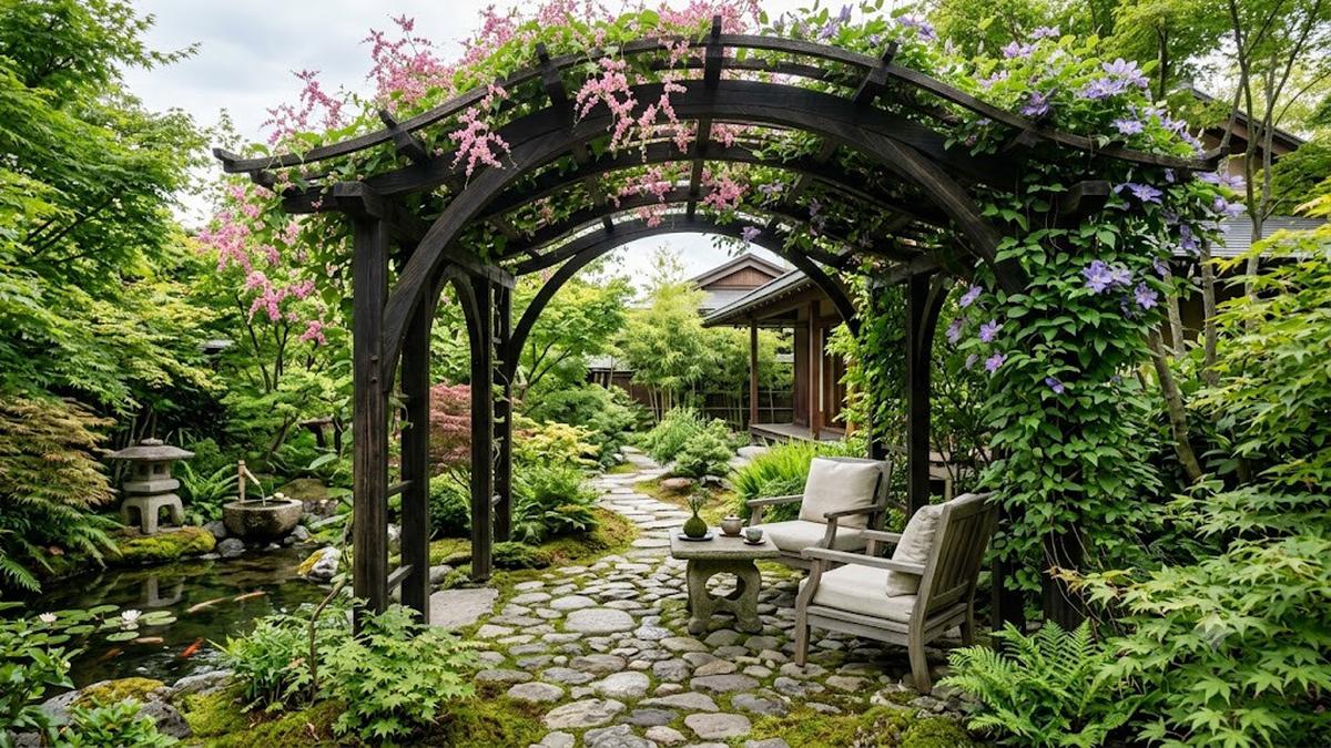 8 Inspirasi Pergola Kayu yang Cocok Ditanami Tanaman Rambat, Perpaduan Estetik dan Fungsional