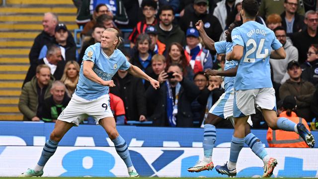 Erling Haaland - Manchester City Vs Brighton and Hove Albion di Premier League 2023/2024