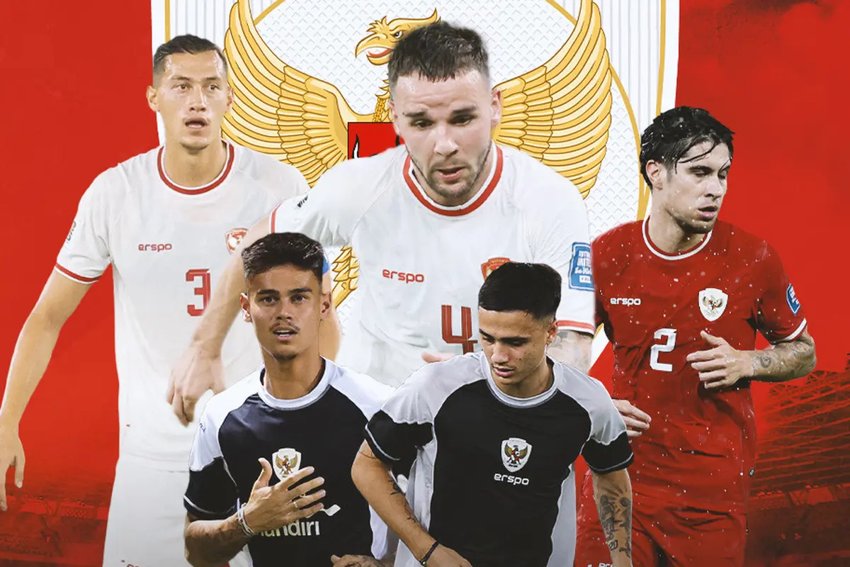 Timnas Indonesia - Jay Idzes, Mees Hilgers, Kevin Diks, Calvin Verdonk, Eliano Reijnders